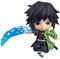 Puruuige Ghost Slayer Q-Version Clayman, 10,2 cm Tomioka Giyuu Figur, PVC, Wechselbares Gesicht, Bewegliche Statue, Ornamente