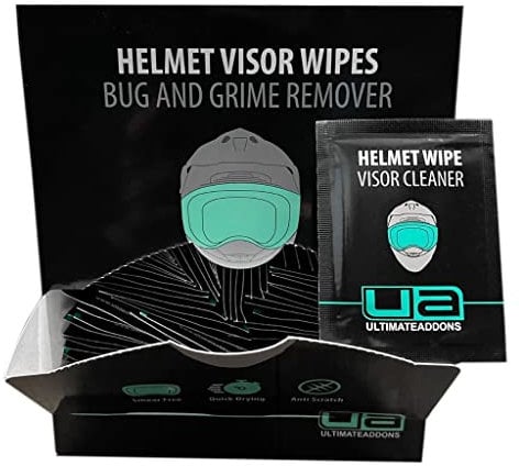 Ultimateaddons Lot de 100 lingettes nettoyantes pour visi�re de Moto