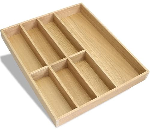 Besteckeinsatz EICHE 50er Schubl. B 424 x T 472 mm passend für BLUM Legra 16 mm Schubladen