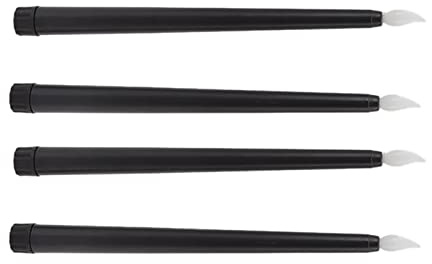 Marhynchus LED-Kerzen, 4 Stück 10 Zoll Flammenlose Stabkerzen, Batteriebetriebene Elektrische LED-Stabkerzen, Warmes Licht für Weihnachten (Schwarz)