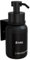 TEHEO Seifenspender Wandbefestigung Schwarz | Moderner Glas Seifenspender 250ml | Wandmontage ohne Bohren oder Schrauben | Flüssigseifenspender für Bad Küche Dusche | Handseife Duschgel Shampoo