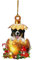 Weihnachtsbaum Katzen Anhänger 2D Acryl Weihnachts Deko Cartoon Acryl Weihnachten Hunde Dekorationen Weihnachtsanhänger Weihnachtsbaumschmuck Ornament Anhänger Funny Katze Auto Anhänger(A33,8cm)
