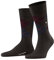 Burlington Herren Socken Edinburgh M SO Wolle gemustert 1 Paar, Braun (Dark Brown 5235) neu - umweltfreundlich, 46-50