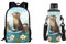 Belidome Rucksack Schule Kinder-Schulranzen, 500 ml, Flaschenhalter, Abdeckung für Jungen und Mädchen, 2 Stück, Otter-Stil, Einheitsgröße