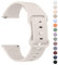 Mugust Cinturino per smartwatch da 22 mm, a sgancio rapido in silicone sportivo morbido, per 22 mm, orologio da uomo e da donna (Starlight)