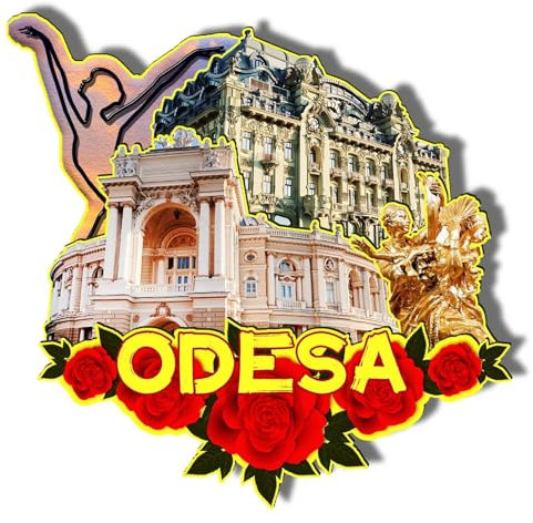 Orlaybar Odesa Ukraine Dekorativer Magnet, 3D-Kühlschrank, Stadt, Reise, Souvenir, Touristengeschenke, handgefertigtes Handwerk, Kühlschrankmagnet, Heimdekoration -957