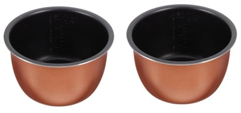 DECHOUS 2pcs Electric Pressure Cooker Steamer Pot Rice Cooker Replacement Pot Portable Non-Stick Inner for Home Hotel Use