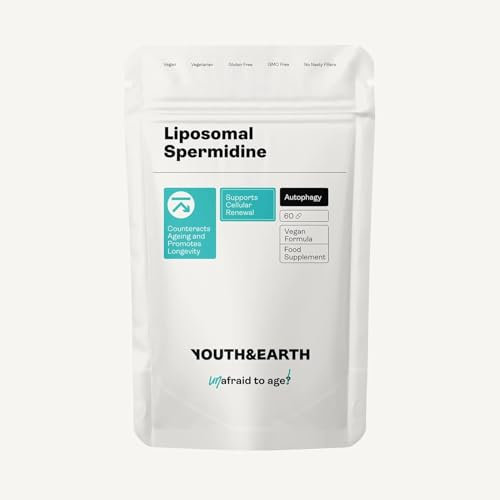 Youth and Earth Spermidina Liposomale 60 Capsule - Autofagia - Supporto per Capelli e Unghie
