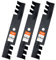 Grasscool Lames D140 pour tondeuse à gazon John Deere GY20852 E140 LA145 D160 S170 E170 E160 Z355e D155 Z255 LA130