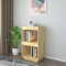 Sufrk Bücherregal 40x35x71 cm Massivholz Kiefer Standregal Aktenregal BüRoregal
