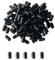 HLIWS 200 Pezzi Tappi Terminali in Gomma, 8mm Rotondi Tappi in Gomma PVC, Copertura del Beccuccio Della, Per Viti Tubi Tondi (Nero)