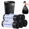 Biodegradable Bin Bags, 100PCS Black Bin Bags, 30L Small Bin Liner, Biodegradable Food Waste Bag, Kitchen Food Waste Bin Bags for Living Room Office Kitchen Bathroom Camping Outdoor(Black)