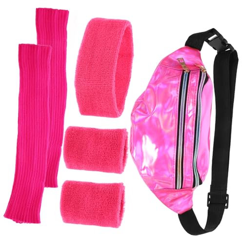 SOIMISS 1satz Leg Warmers Handgelenkband Und Neon Bauchtasche Für Damen Sportliche Accessoires Für Partys Tanzen Und Fitnessaktivitäten Leuchtendem