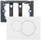Placa de accionamiento con juego de palanca de descarga y marco de instalación, placa de accionamiento WC compatible con elemento de premarco Geberit Sigma para cisterna Geberit Sigma01