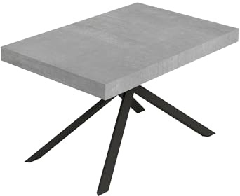 Itamoby Niket Ausziehbarer Esstisch, 140 x 90 cm, Grau
