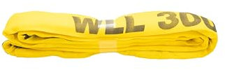 Dolezych Doppelmantel-Rundschlinge Tragfähigkeit 3000 kg, Länge: 3,00 m – Farbe gelb – Belastbare Hebeschlinge nach EN 1492-2 –