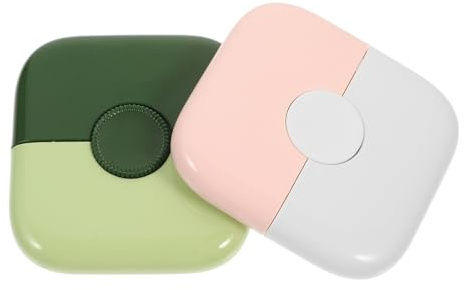 2 Stück Manueller Ponyhaartrimmer Kamm aus Abs und Edelstahl | 2-in-1 Haarschneidekamm, Tragbar und Einfach Anzuwenden, für Frauen und Mädchen