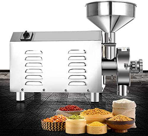 ZHJOPP Commercial Grinders, Electric Grain and Coffee Bean Grinders, Industrial Grinders, Dry Grinders for Spices, Coffee Beans, Etc. (1.5 kW)