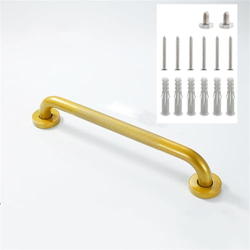 Barre D'appui Antidérapante Pour Douche, En Acier Inoxydable 304, Rampe D'extérieur Pour Cuisine, Chambre, Baignoire, Douche(Gold,50cm/19.7in)