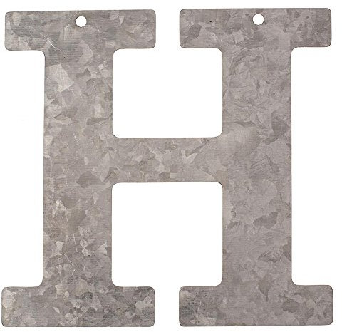 NEU Metall-Buchstabe verzinkt, 12x0,1cm, H