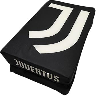 Perseo Trade Cuscino da Stadio Calcio 25x16x7 Cm Tifosi Bianco Neri Supporters J*U*V*E* PS 04831
