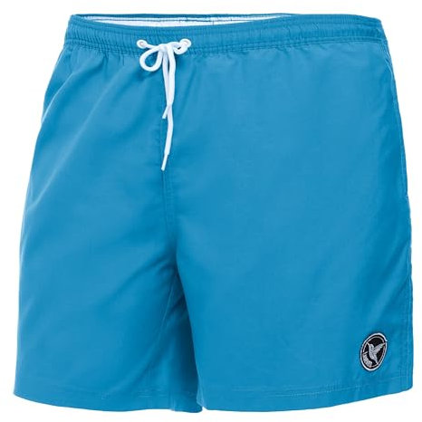 Ladeheid Badehose Herren Bequeme Badeshorts Lang mit Seitentaschen und Schnürchen, Badeshorts Herren mit Netzfütterung – Perfekt für Sommer, Strand und Schwimmbad – LA40-128 (HellBlau, 3XL)