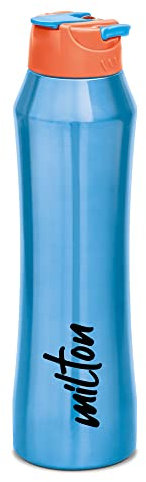 MILTON Stark 900 Insulated Water Bottle 790ml – Stainless Steel Double Wall Vacuum Flask – Leakproof with Screw Lid – Keeps Drinks Hot & Cold – Reusable for Office, Gym & Travel – Blue