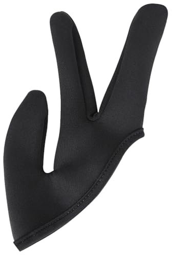 Heat Resistant Gloves 3 Finger Mittens Protection Gloves for Barber Hair Styling Curling Perming Hair Straightening Curling Wand and Flat Iron
