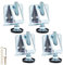 Lot de 4 Pieds de nivellement Robustes en Acier avec écrous de Verrouillage, Pieds de Meuble réglables M10 pour Tables, armoires, étagères, Meubles