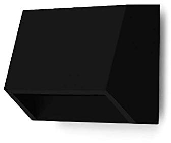 Kwazar Luminaire - Aussenlampe Wand - Treppenbeleuchtung Außen LED - Kleine Wandleuchte Aussen für Eingang, Garten, Terrasse, Balkon - Modern, 1.5W, IP65, 80lm - Gardena.1 Schwarz