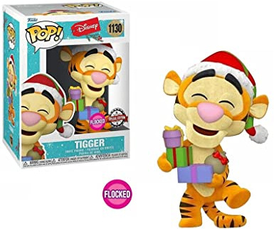 Funko Pop! Disney: Holiday 2021- Tigger - Beflockt - Winnie The Pooh - Vinyl-Sammelfigur - Geschenkidee - Offizielle Handelswaren - Spielzeug Für Kinder und Erwachsene - TV Fans