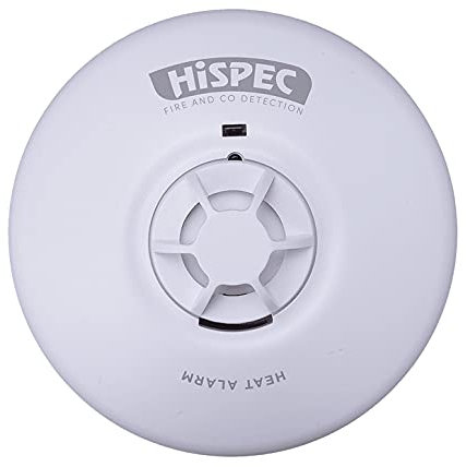 HiSpec Interconnectable Mains Heat Detector - 9v Battery Back-Up HSSA/HE