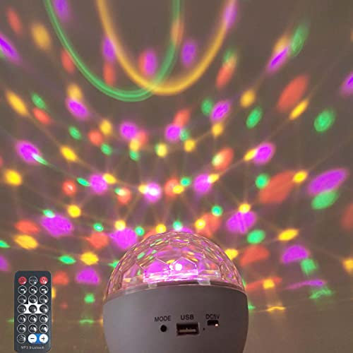 Galaxy Projector Star Remote Control Ceiling Projector Night Light Disco Bulb E27 Bluetooth Music Speaker for Girl Kids Adult Bedroom Theatre Party Birthday Celebration Light