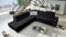 All4All Ecksofa mit Schlaffunktion Margo IX 283x298 cm - Schlafsofa mit Bettkasten - Wohnlandschaft in L-Form - XXL Sofa Groß - Seite Links - Strukturstoff - Schwarz 26