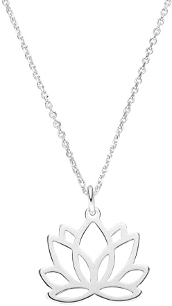 SCHOSCHON LOTUSBLUME Halskette 925 Silber Geschenke für Frauen Lotusblüte Seerose