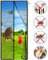 CGUOZI Tenda Zanzariera Porta Magnetica, 70 x 215 cm Tenda Zanzariera, Chiusura Automatica Adsorbimento Magnetico Totalmente Magnetica, per Porte D'Ingresso Porte Cortili Nero