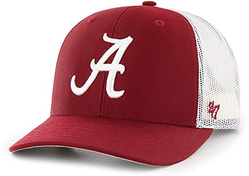 47 Alabama Crimson Tide Trucker-Mütze für Herren und Damen, verstellbar, Snapback-Rasierer, Rot/Weiß, Razor Red, Einheitsgre