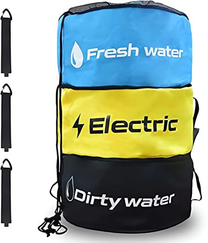 Aufbewahrungstasche für Wohnmobil-Schlauch, 3 Stück, wasserdicht, Camper, Wohnmobil-Zubehör, Aufbewahrungstasche, Organizer für Abwasserschläuche, Frisch-/Schwarzwasserschläuche, elektrische Kabel,