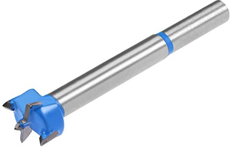 QUARKZMAN 1 Stück 17mm Forstner Bohrer Wolframkarbid Holzlochsäge Schnecken Öffner für Möbel Kunststoff Türscharnier Blau Grau