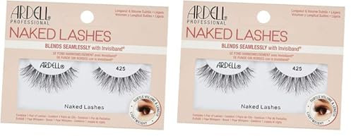 Ardell Naked Lashes 425 False Eyelashes, Adhesive Included, Vegan Friendly, 2 Pairs (Pack of 1)
