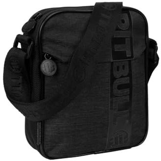 PITBULL - Umhängetasche Herren, Bauchtasche für Herren und Damen, Brusttasche Herren Praktischer Schnitt, Universeller Schultertasche Herren, Sling Bag Herren Schwarz