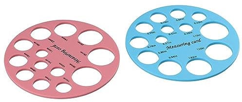 Upluckey Nipple Rulers for Flange Sizing, 2pcs Silicone Nipple Rulers with 2pcs Soft Ruler, Measuring Card Tool for Woman Nipples