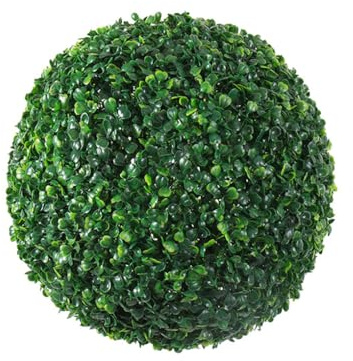 susiodeu Boule d'herbe Artificielle en Plastique, Simulation à Faible Entretien, Polyvalente et réaliste, Plantes en Forme de dôme, Vert 25cm