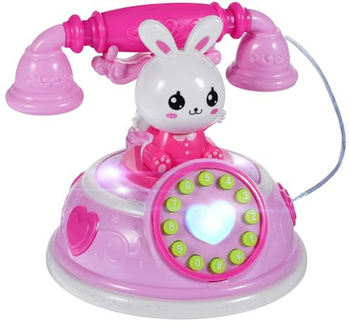 TOYANDONA Téléphone Simulé Téléphone pour Enfants Modèle De Téléphone À Cadran Faux Téléphone Interphone Téléphone Jouet Enfants Jouets Éducatifs Bavardage Téléphone Les Jouent Au