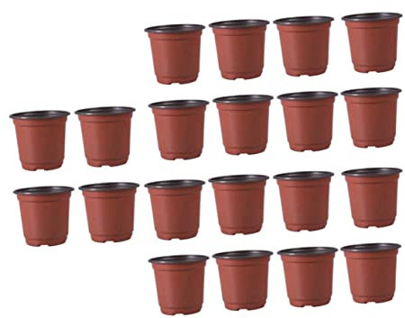 BESPORTBLE 70piezas Macetas De PP De Doble Color Macetas Decorativas Multi-hoyo para Plantas y Suculentas para Jardín y Balcón