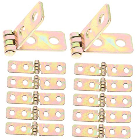 Veemoon 12pcs Small Hinges Hinges for Jewelry Box Folding DIY Accessories Decorative Chest