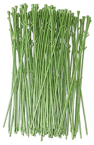 NUOBESTY 50 Stück künstlicher Blumenstiel Künstlicher Blumenstrauß Materialzubehör blumengesteck steckblumen Blumenarrangement mit kurzen Stielen Blumenstange selber Machen Blütenkopf Pole