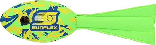 Sunflex® Neopren Speed Piper Flames Firegreen | Wurfgerät untermalt Weite Würfe mit Pfeifgeräusch | leichtes Sportspiel für den Strand & den Park | extrem robust & für Jede Altersgruppe
