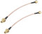 Futheda 2pcs RP-SMA Male to RP-SMA Female Bulkhead Mount WiFi Aerial Antenna Extension Cable RG316 Coaxial Cable 15cm/6 inch for Wireless PCI Express PCIE Network Card WiFi Router USB Adapter