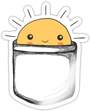 Spreadshirt Sommer Sonne Brusttaschenmotiv Good Vibes Sticker, max. 10 x 10 cm, 10 x 10 cm, Weiß glänzend